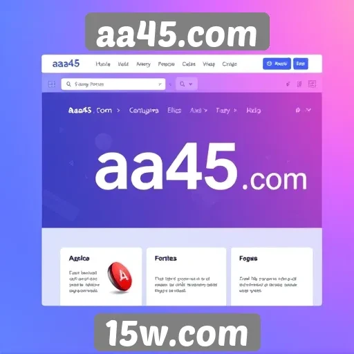 Avaliação da interface de usuário do aa45.com